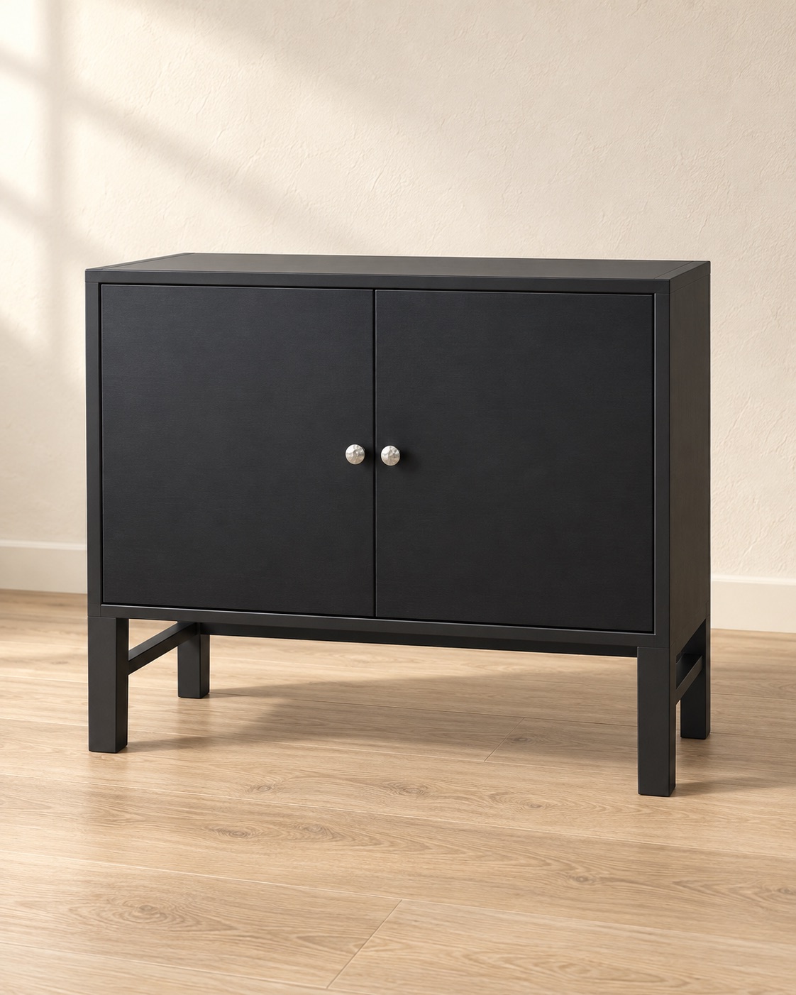 Charcoal Two-Door Metal Cabinet — hero