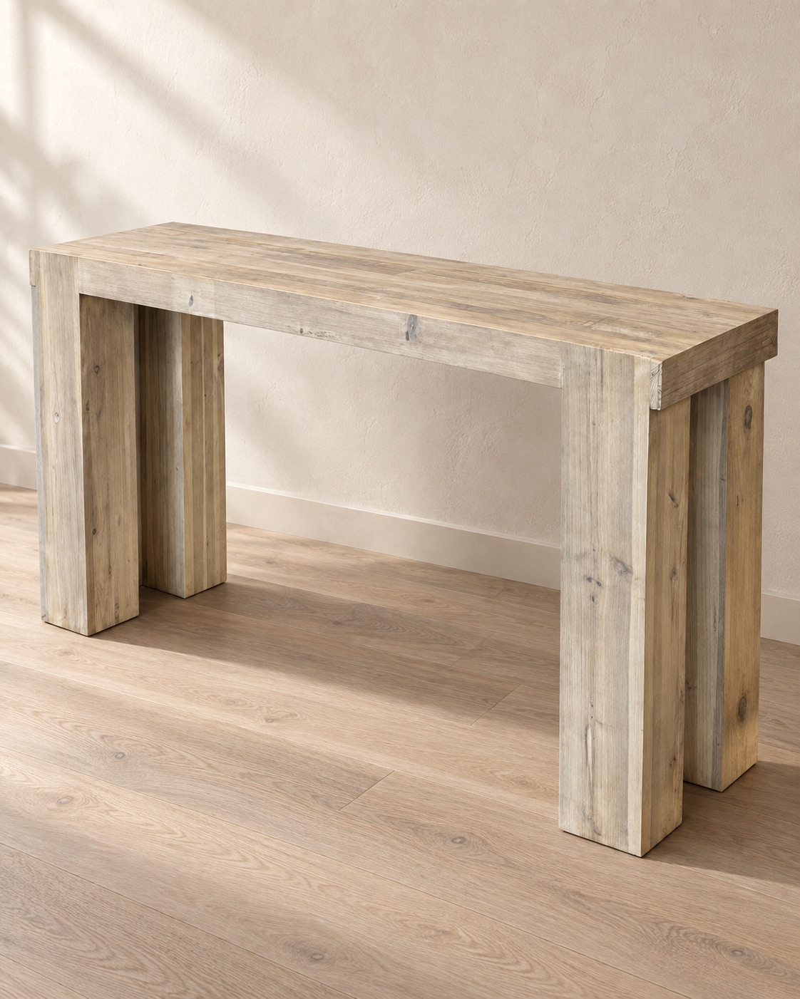 Weathered Cedar Console Table — hero